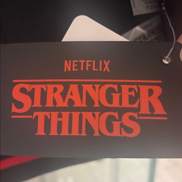 Stranger Things Hawkins Demogorgons Red Black Varsity Jacket BlackMilk Unisex S - Picture 4 of 12